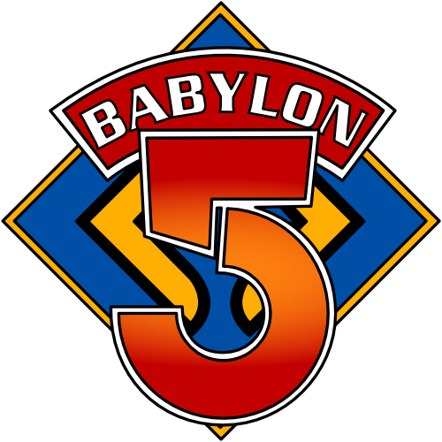 A parody B5 logo based on the classic Doctor Who diamond.